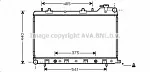 Радиатор охлаждения двигателя AVA BS91112