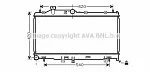 Радиатор охлаждения двигателя AVA BS90297