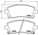 Тормозные накладки BREMBO BS149135