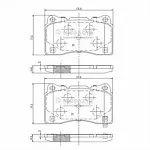 Тормозные накладки NIPPARTS BS149359 Тормозные накладки NIPPARTS BS149359