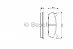 Тормозные накладки BOSCH BS147139