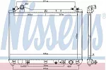 Радиатор охлаждения двигателя NISSENS BS91947