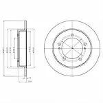 Тормозной диск DELPHI BS139557