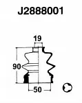 Пыльник ШРУСа NIPPARTS BS155862