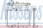 Радиатор охлаждения двигателя NISSENS BS90567