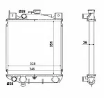 Радиатор охлаждения двигателя NRF BS90075