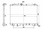 Радиатор охлаждения двигателя NRF BS91295