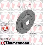Тормозной диск ZIMMERMANN BS139755
