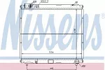 Радиатор охлаждения двигателя NISSENS BS92249 Радиатор охлаждения двигателя NISSENS BS92249