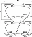 Тормозные накладки BREMBO BS148162