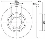 Тормозной диск HELLA BS139487