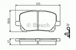 Тормозные накладки BOSCH BS147700