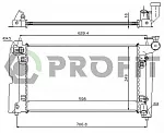 Радиатор охлаждения двигателя PROFIT BS89929