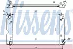 Радиатор охлаждения двигателя NISSENS BS91042