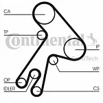 Комплект ГРМ CONTITECH BS64305