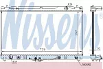 Радиатор охлаждения двигателя NISSENS BS91115