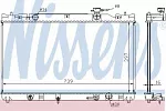 Радиатор охлаждения двигателя NISSENS BS91044