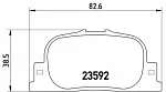 Тормозные накладки BREMBO BS147725