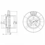 Тормозной диск DELPHI BS136114 Тормозной диск DELPHI BS136114