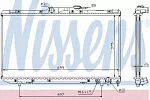 Радиатор охлаждения двигателя NISSENS BS91489