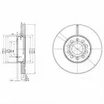 Тормозной диск DELPHI BS139452
