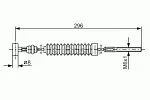 Трос ручника BOSCH BS150514