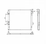 Радиатор охлаждения двигателя NRF BS91438