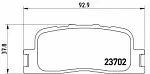 Тормозные накладки BREMBO BS147519