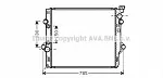 Радиатор охлаждения двигателя AVA BS91266