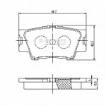 Тормозные накладки NIPPARTS BS146379