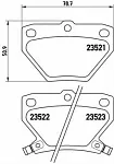 Тормозные накладки BREMBO BS146765