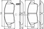 Тормозные накладки BOSCH BS147307