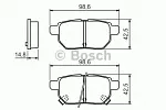 Тормозные накладки BOSCH BS147016