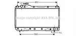 Радиатор охлаждения двигателя AVA BS91124