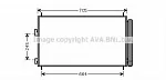 Радиатор кондиционера AVA BS98897