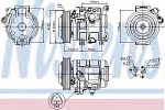 Компрессор кондиционера NISSENS BS97727
