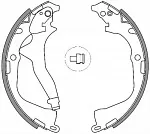Тормозные колодки REMSA Задние BS144941 Тормозные колодки REMSA Задние BS144941
