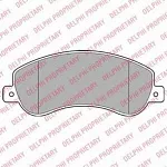 Тормозные колодки DELPHI Передние BS143651