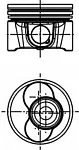 Поршень двигателя KOLBENSCHMIDT BS79468 Поршень двигателя KOLBENSCHMIDT BS79468