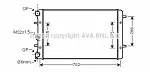 Радиатор охлаждения двигателя AVA BS89627