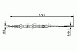 Трос ручника BOSCH BS151207