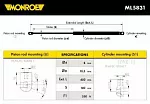 Амортизатор багажника (ремкомплект) MONROE BS100190