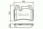 Тормозные накладки BOSCH BS148083