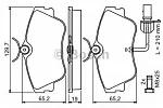 Тормозные колодки BOSCH Передние BS143706