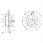 Тормозной диск DELPHI BS139262