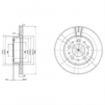 Тормозной диск DELPHI BS136318