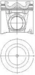 Поршень двигателя NURAL BS79591 Поршень двигателя NURAL BS79591