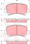 Тормозные накладки TRW BS146449