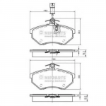 Тормозные накладки NIPPARTS BS146677