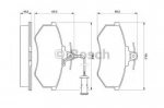 Тормозные накладки BOSCH BS147678